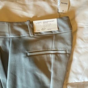 NWT light grey loft pants